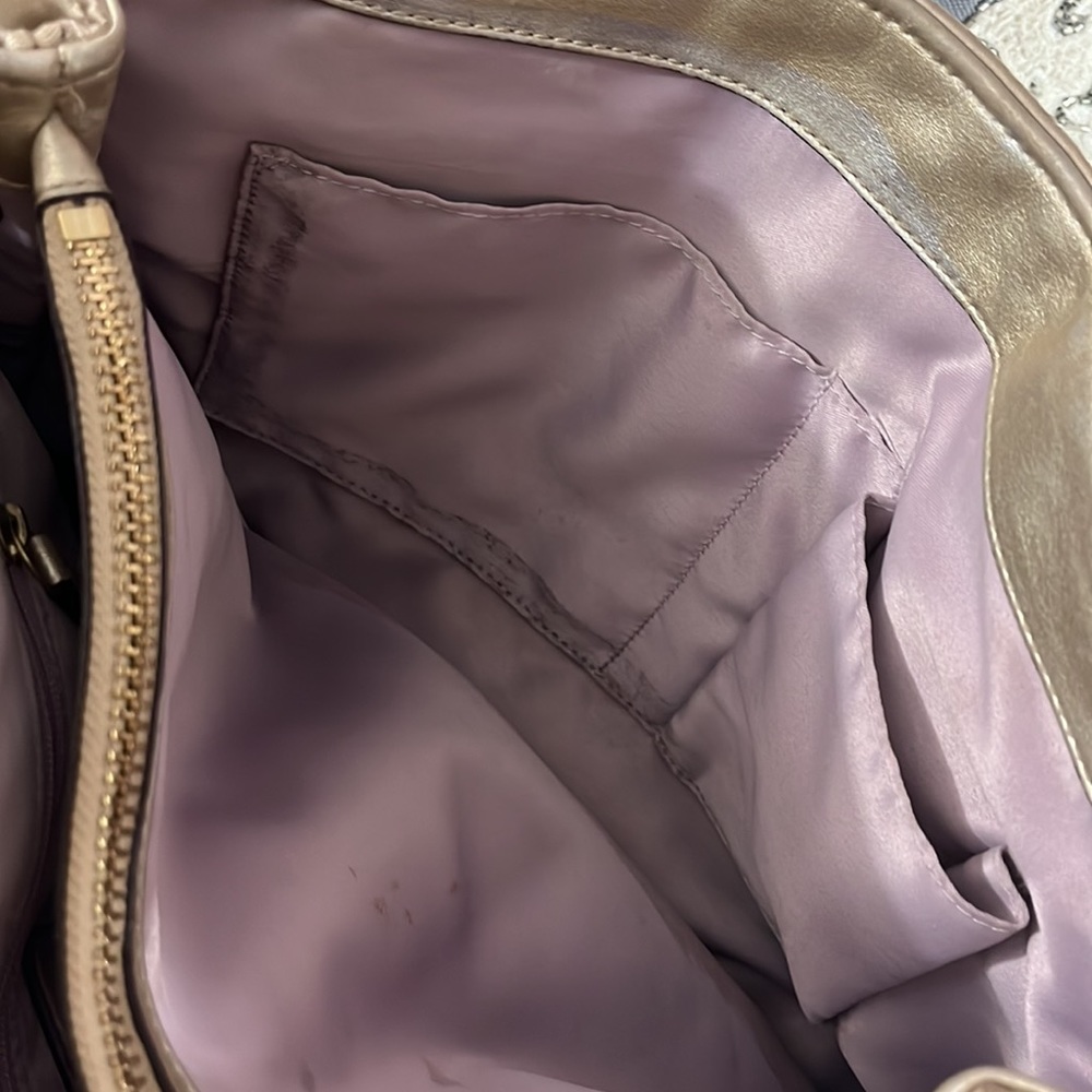 Coach Gold Metallic Colette Signature Canvas Shoulder Bag - Picture 9 of 16